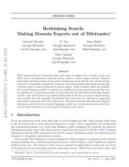 Rethinking Search: Making Domain Experts out of Dilettantes