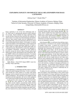 Exploring Explicit and Implicit Visual Relationships for Image
  Captioning