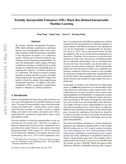 Partially Interpretable Estimators (PIE): Black-Box-Refined
  Interpretable Machine Learning