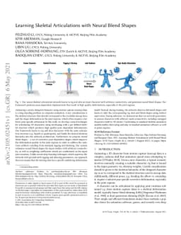Learning Skeletal Articulations with Neural Blend Shapes