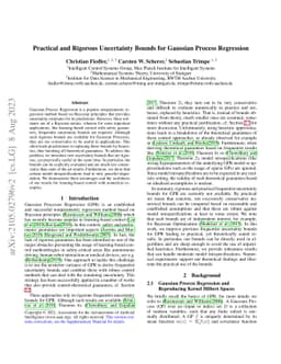 Practical and Rigorous Uncertainty Bounds for Gaussian Process
  Regression