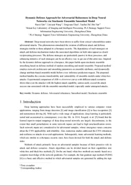 Dynamic Defense Approach for Adversarial Robustness in Deep Neural
  Networks via Stochastic Ensemble Smoothed Model