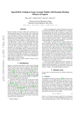 SpeechMoE: Scaling to Large Acoustic Models with Dynamic Routing Mixture
  of Experts