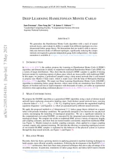 Deep Learning Hamiltonian Monte Carlo