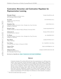 Contrastive Attraction and Contrastive Repulsion for Representation
  Learning