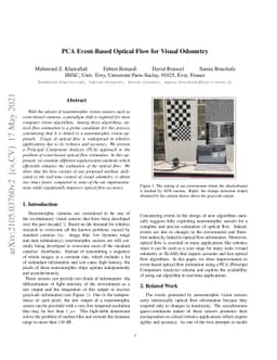 PCA Event-Based Optical Flow for Visual Odometry
