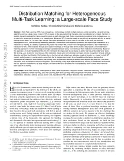 Distribution Matching for Heterogeneous Multi-Task Learning: a
  Large-scale Face Study
