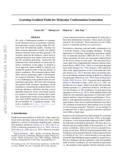 Learning Gradient Fields for Molecular Conformation Generation