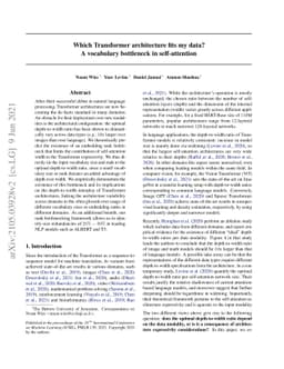 Which transformer architecture fits my data? A vocabulary bottleneck in
  self-attention