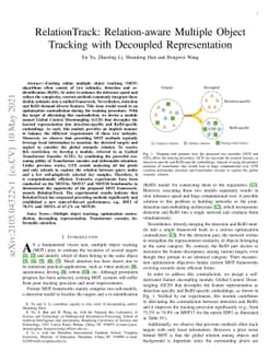 RelationTrack: Relation-aware Multiple Object Tracking with Decoupled
  Representation