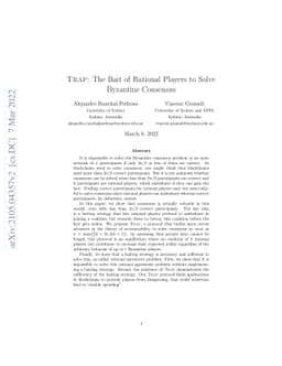 TRAP: The Bait of Rational Players to Solve Byzantine Consensus