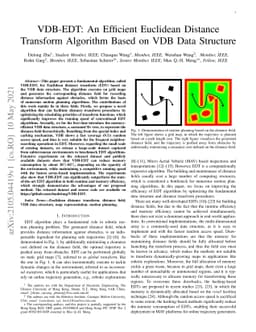 VDB-EDT: An Efficient Euclidean Distance Transform Algorithm Based on
  VDB Data Structure