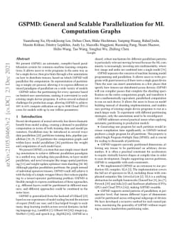 GSPMD: General and Scalable Parallelization for ML Computation Graphs