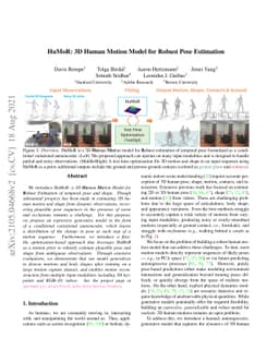 HuMoR: 3D Human Motion Model for Robust Pose Estimation