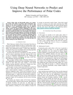 Using Deep Neural Networks to Predict and Improve the Performance of
  Polar Codes