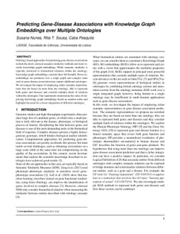 Predicting Gene-Disease Associations with Knowledge Graph Embeddings
  over Multiple Ontologies