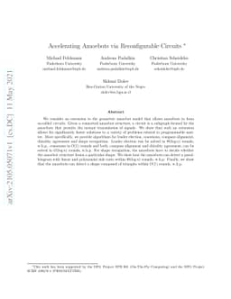 Accelerating Amoebots via Reconfigurable Circuits