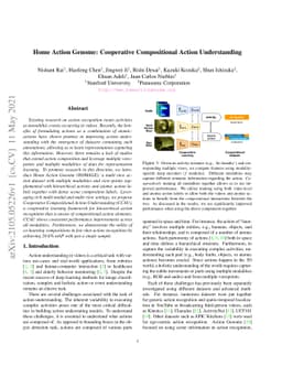 Home Action Genome: Cooperative Compositional Action Understanding