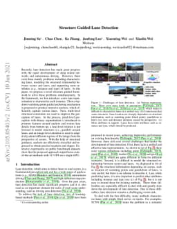 Structure Guided Lane Detection