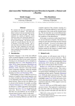 !Qué maravilla! Multimodal Sarcasm Detection in Spanish: a Dataset and
  a Baseline