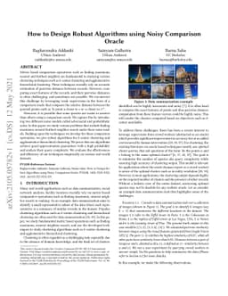 How to Design Robust Algorithms using Noisy Comparison Oracle
