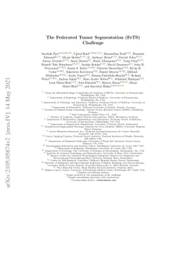 The Federated Tumor Segmentation (FeTS) Challenge