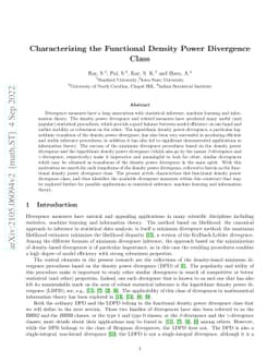 Characterizing the Functional Density Power Divergence Class