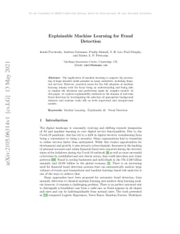 Explainable Machine Learning for Fraud Detection