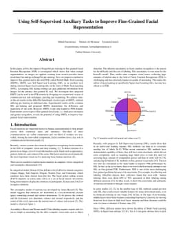 Using Self-Supervised Auxiliary Tasks to Improve Fine-Grained Facial
  Representation