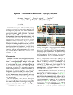 Episodic Transformer for Vision-and-Language Navigation