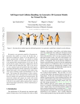 Self-Supervised Collision Handling via Generative 3D Garment Models for
  Virtual Try-On