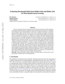 Estimating Disentangled Belief about Hidden State and Hidden Task for
  Meta-RL