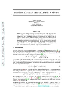 Priors in Bayesian Deep Learning: A Review