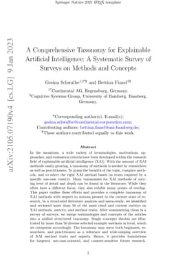 A Comprehensive Taxonomy for Explainable Artificial Intelligence: A
  Systematic Survey of Surveys on Methods and Concepts