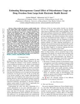 Estimating Heterogeneous Causal Effect of Polysubstance Usage on Drug
  Overdose from Large-Scale Electronic Health Record