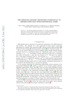 The Permute-and-Flip Mechanism is Identical to Report-Noisy-Max with
  Exponential Noise