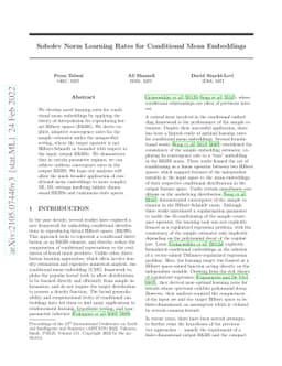 Sobolev Norm Learning Rates for Conditional Mean Embeddings