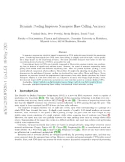 Dynamic Pooling Improves Nanopore Base Calling Accuracy