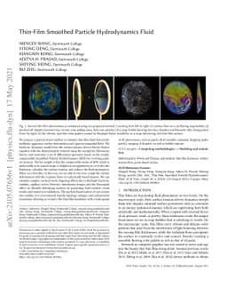 Thin-Film Smoothed Particle Hydrodynamics Fluid