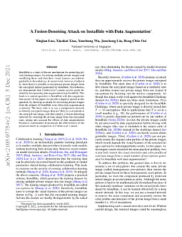 A Fusion-Denoising Attack on InstaHide with Data Augmentation