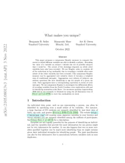 What makes you unique?
