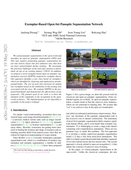 Exemplar-Based Open-Set Panoptic Segmentation Network