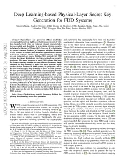 Deep Learning-based Physical-Layer Secret Key Generation for FDD Systems