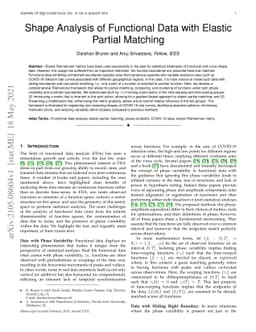 Shape Analysis of Functional Data with Elastic Partial Matching