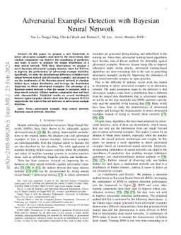 Adversarial Examples Detection with Bayesian Neural Network