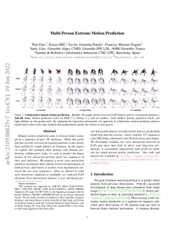 Multi-Person Extreme Motion Prediction