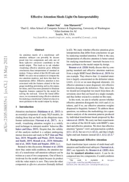 Effective Attention Sheds Light On Interpretability