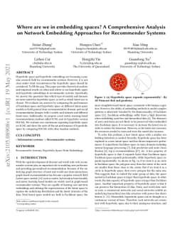 Where are we in embedding spaces? A Comprehensive Analysis on Network
  Embedding Approaches for Recommender Systems