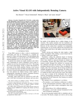Active Visual SLAM with Independently Rotating Camera