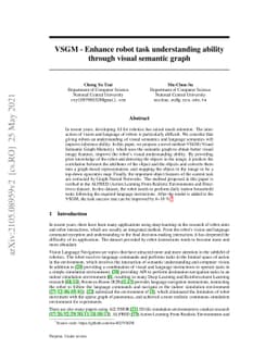 VSGM -- Enhance robot task understanding ability through visual semantic
  graph